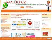 Tablet Screenshot of aaaleky.cz